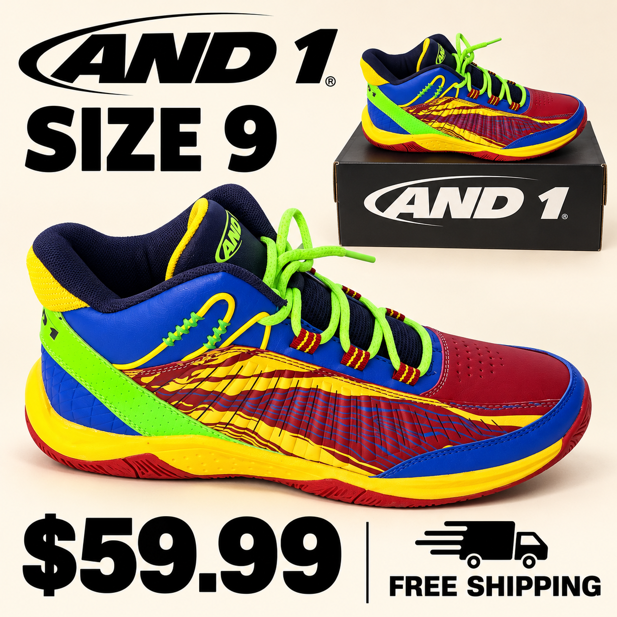AND1 Multicolor Sneakers
