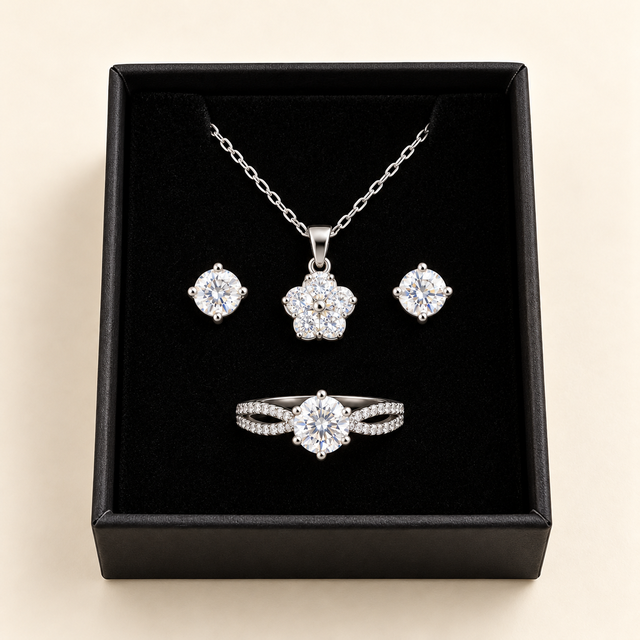 Set in black gift box